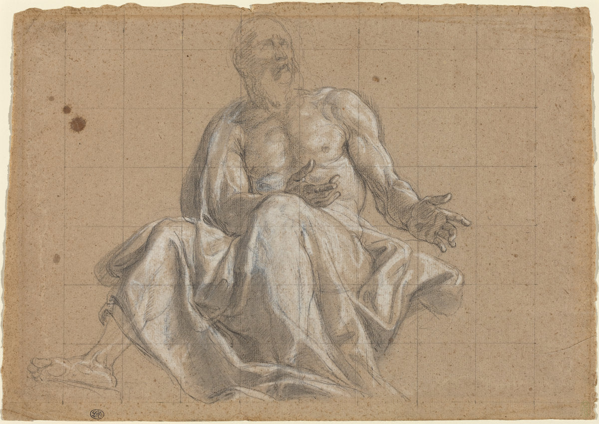 18th century by Roman 18th Century (An Elderly Man in Classical Drapery), 16X12"(A3)Poster Print