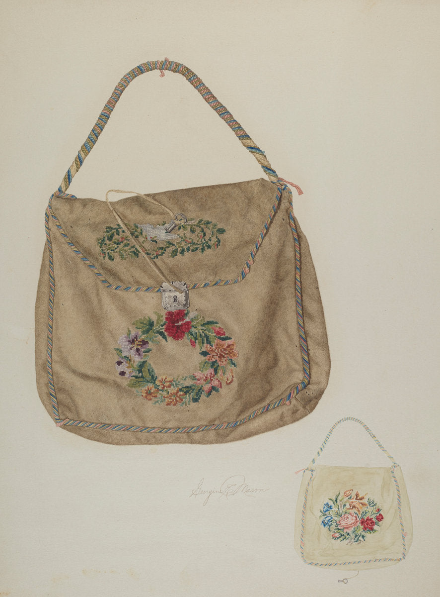 Bag by Georgine E. Mason (American, active c. 1935), 16X12"(A3)Poster Print