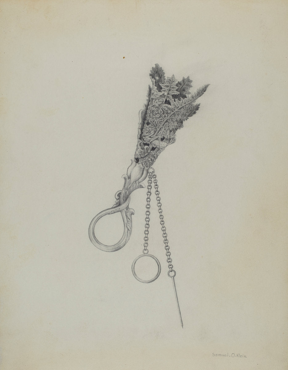 Bouquet Holder by Samuel O. Klein (American, active c. 1935), 16X12"(A3)Poster Print