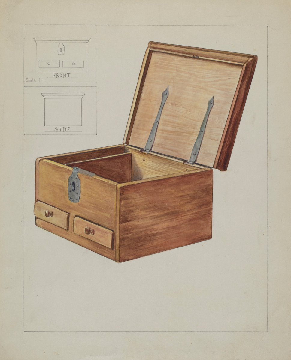 Chest by Frederick Jackson (American, active c. 1935), 16X12"(A3)Poster Print