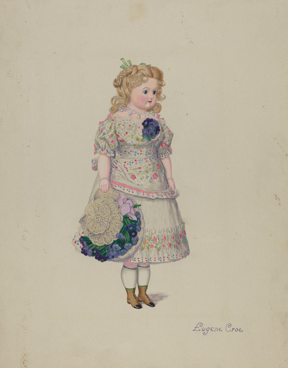 Doll by Eugene Croe (American, active c. 1935), 16X12"(A3)Poster Print