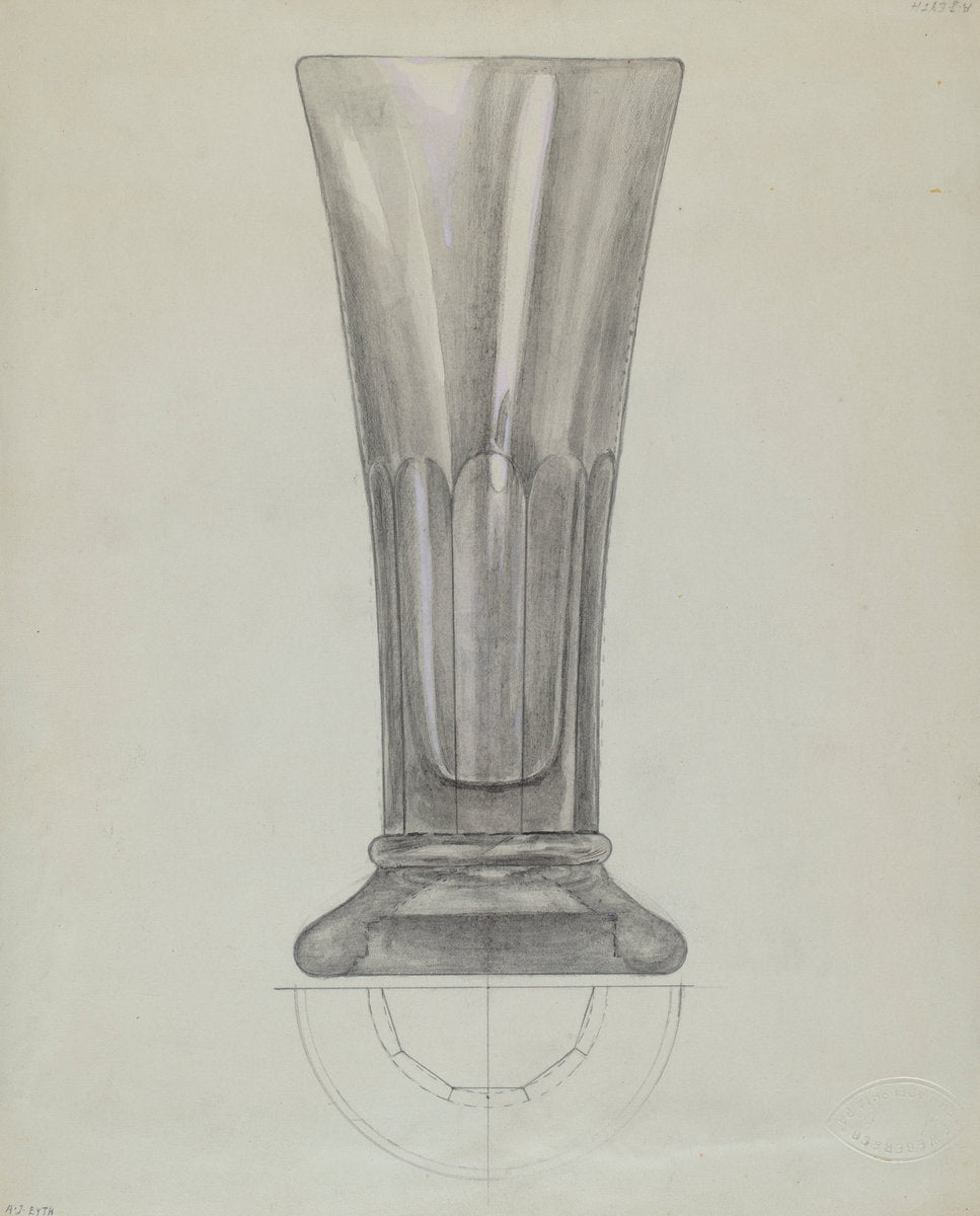 Beer Glass by Albert Eyth (American, active c. 1935), 16X12"(A3)Poster Print