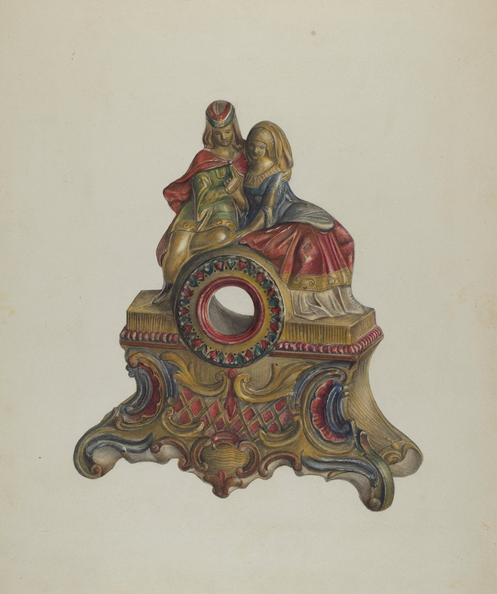 Mantle Ornament by Mina Lowry (American, 1894 - 1942), 16X12"(A3)Poster Print