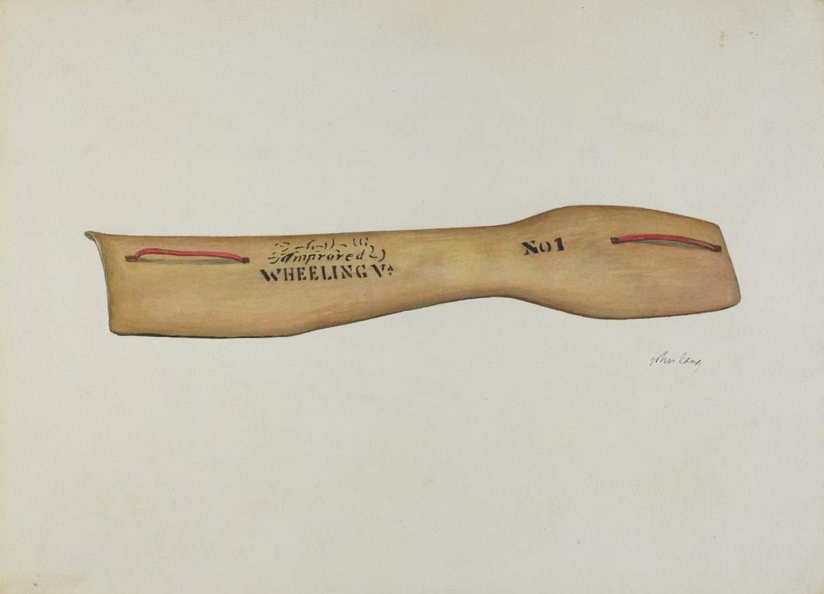 Improved Splint by William Lang (American, active c. 1935), 16X12"(A3)Poster Print