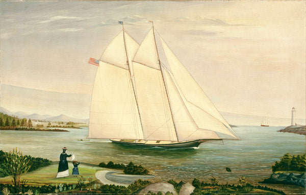 19th century by American 19th Century (Schooner), 16X12"(A3)Poster Print
