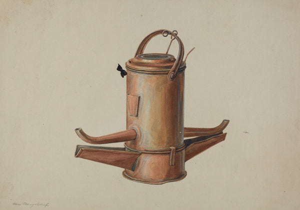 Lamp by Hans Mangelsdorf (American, active c. 1935), 16X12"(A3)Poster Print
