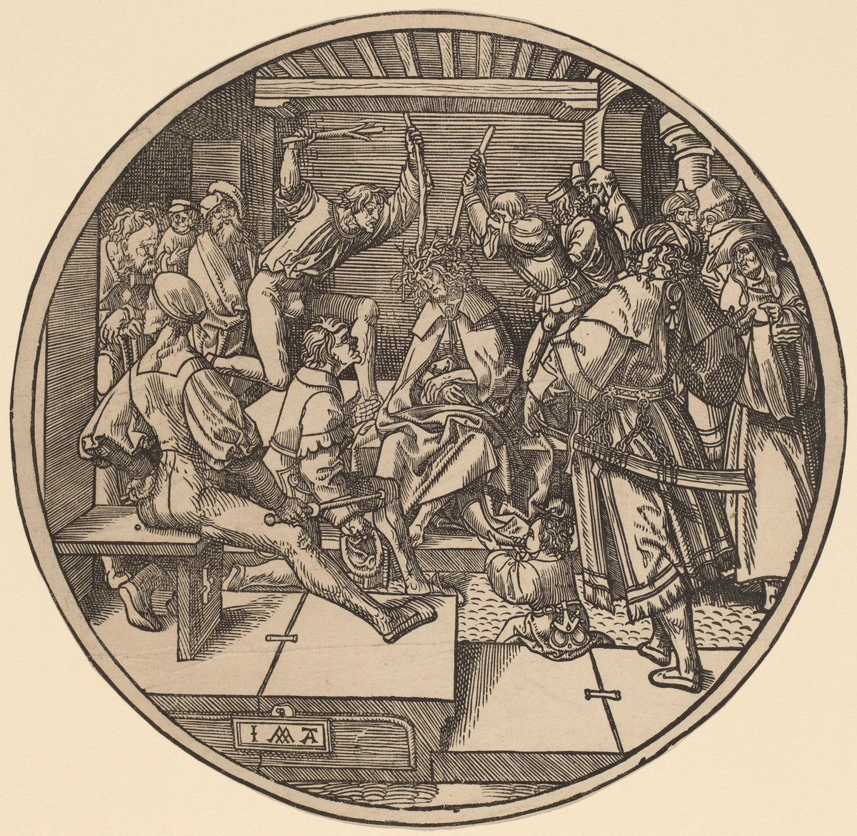 Christ Crowned with Thorns by Jacob Cornelisz van Oostsanen (Netherlandish, 1470 or before - 1533), 16X12"(A3)Poster Print