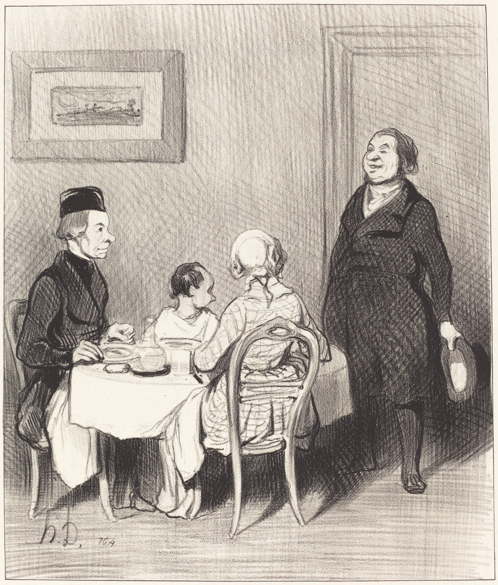 Un Ami est un crocrodile... by Honoré Daumier (French, 1808 - 1879), 16X12"(A3)Poster Print