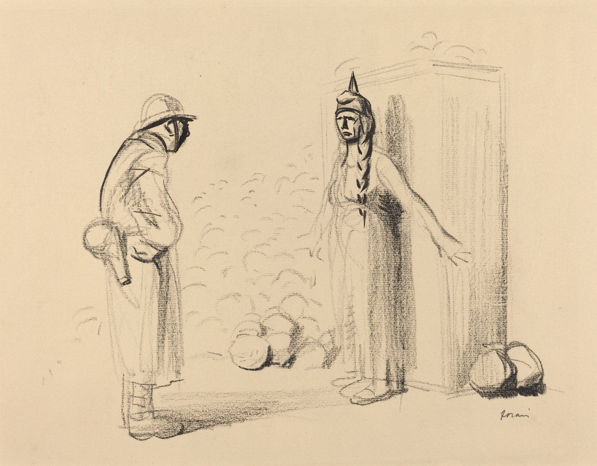 Hiding the "louis" by Jean-Louis Forain (French, 1852 - 1931), 16X12"(A3)Poster Print
