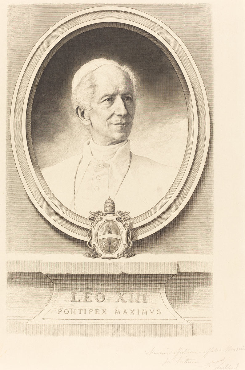 Leo XIII by Ferdinand Gaillard (French, 1834 - 1887), 16X12"(A3)Poster Print
