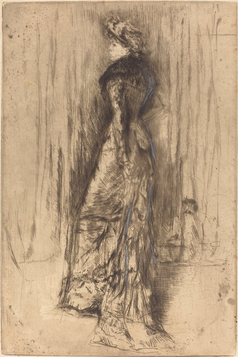 Maud, Standing by James McNeill Whistler (American, 1834 - 1903), 16X12"(A3)Poster Print