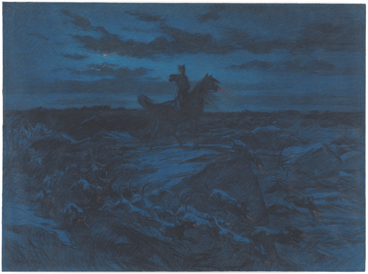 The Legend of the Wolves by Rosa Bonheur (French, 1822 - 1899), 16X12"(A3)Poster Print