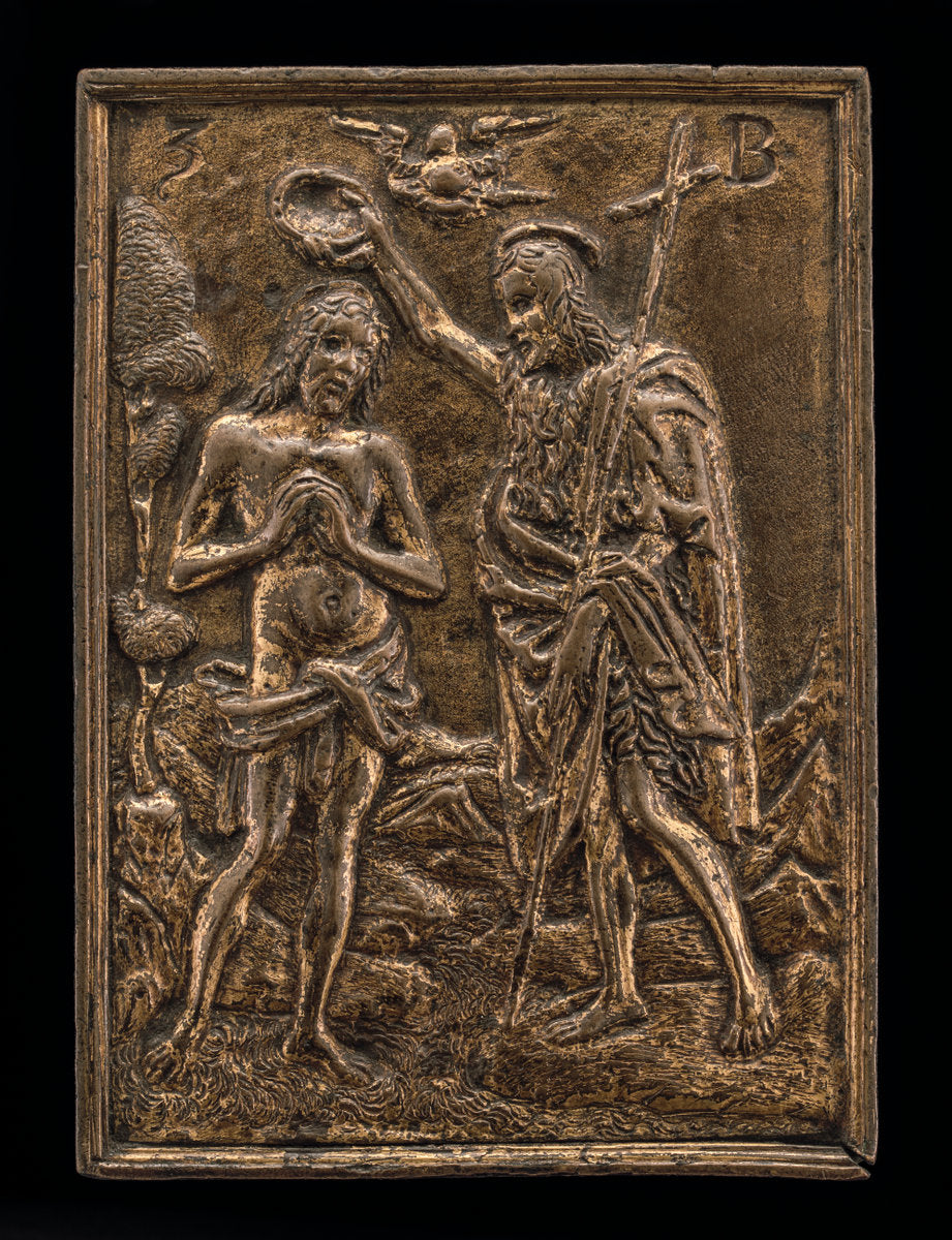 early 16th century by Venetian 16th Century (The Baptism in the Jordan), 16X12"(A3)Poster Print