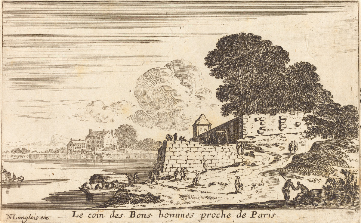 Le coin des Bons hommes proche de Paris by Israël Silvestre (French, 1621 - 1691), 16X12"(A3)Poster Print