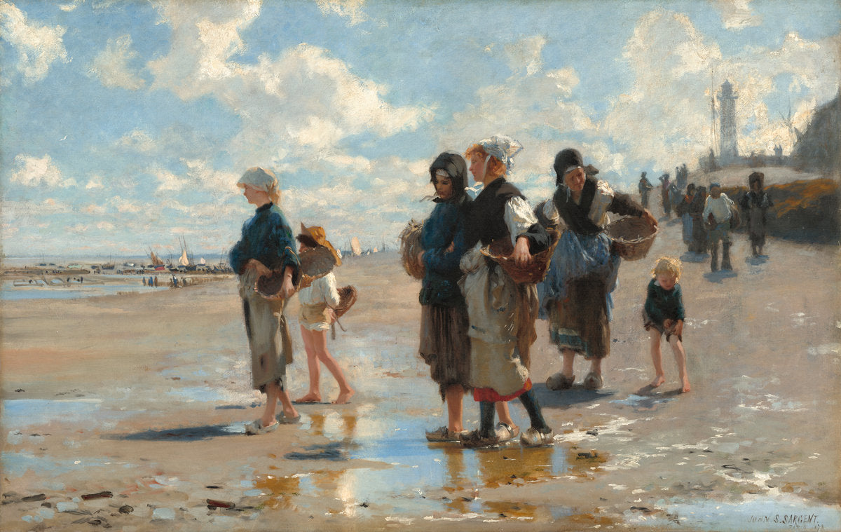 En route pour la pêche (Setting Out to Fish) by John Singer Sargent (American, 1856 - 1925), 16X12"(A3)Poster Print
