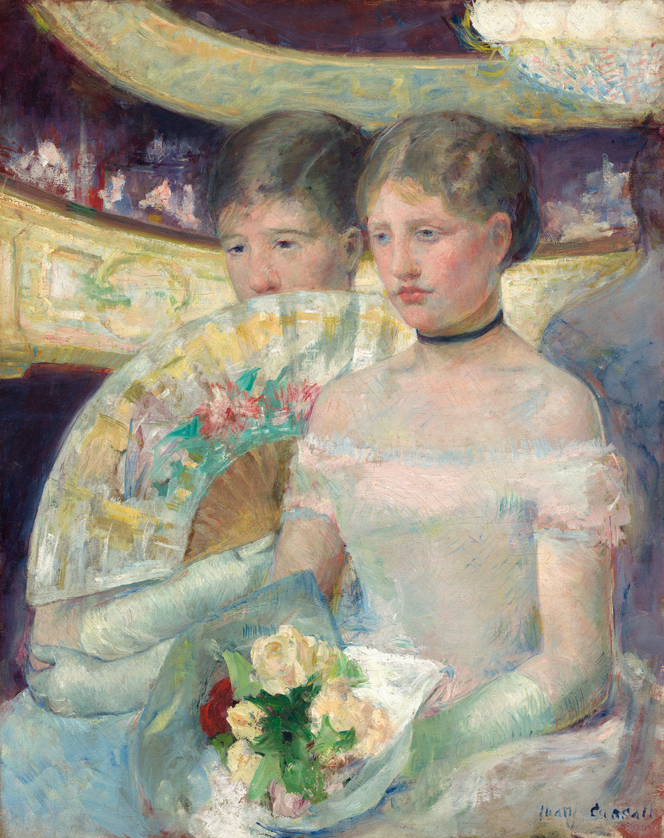 The Loge by Mary Cassatt (American, 1844 - 1926), 16X12"(A3)Poster Print