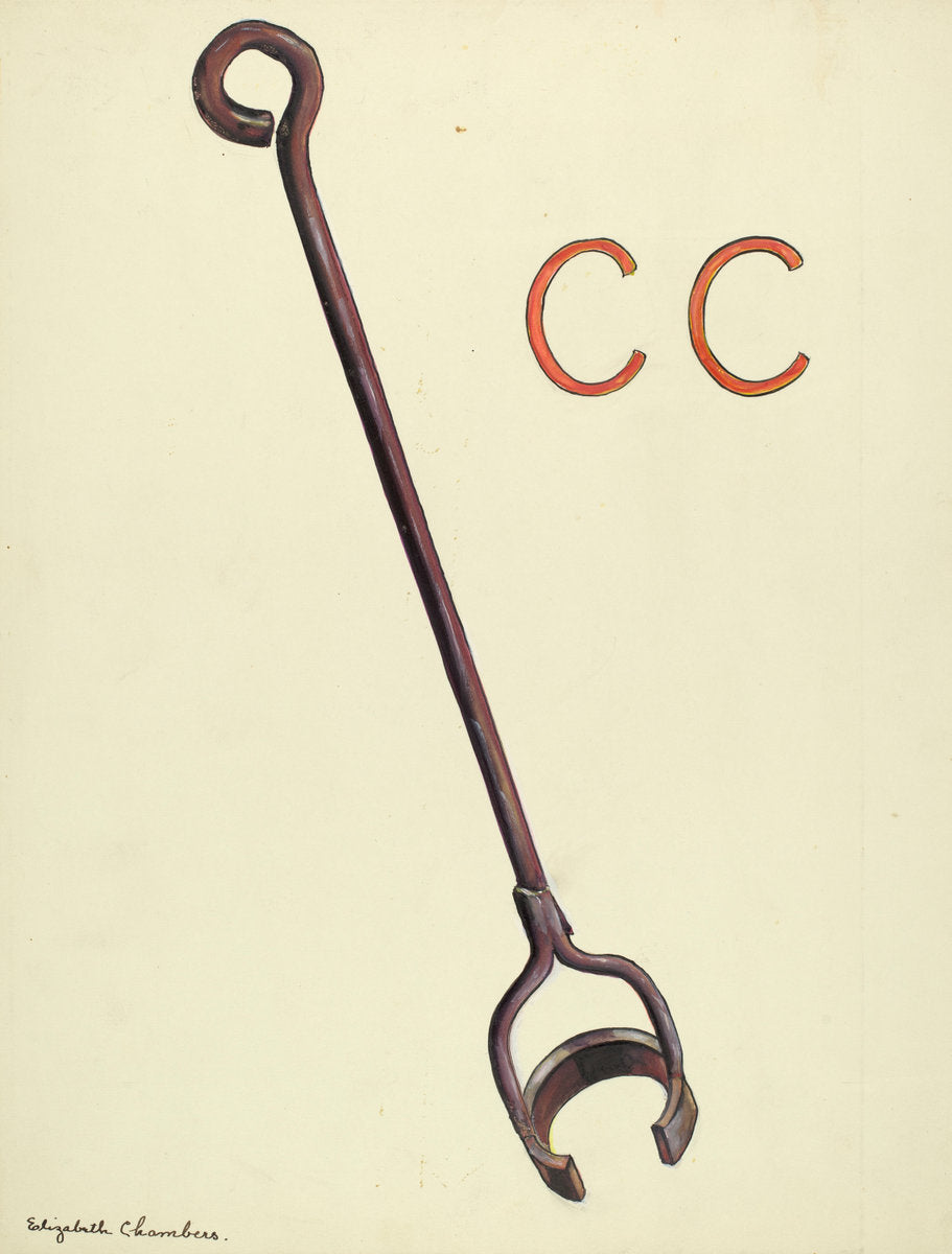 Branding Iron by Elizabeth Chambers (American, active c. 1935), 16X12"(A3)Poster Print