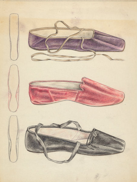 Slippers by Melita Hofmann (American, active c. 1935), 16X12"(A3)Poster Print