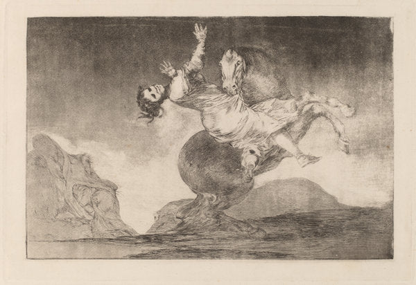 El caballo raptor (The Horse-Abductor) by Francisco de Goya (Spanish, 1746 - 1828), 16X12"(A3)Poster Print