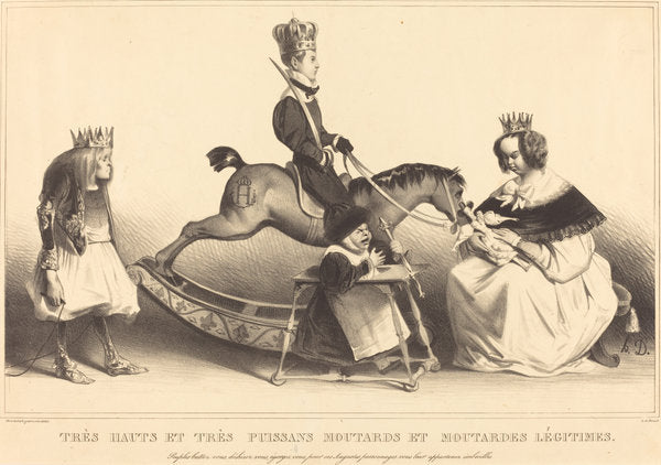 Très hauts et très puissans moutards et moutardes légitimes by Honoré Daumier (French, 1808 - 1879), 16X12"(A3)Poster Print