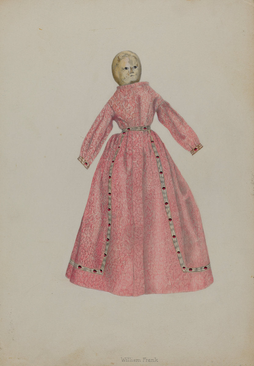 Gingham Doll by William Frank (American, active c. 1935), 16X12"(A3)Poster Print