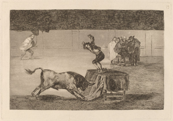 Otra locura suya en la misma plaza (Another Madness of His in the Same Ring) by Francisco de Goya (Spanish, 1746 - 1828), 16X12"(A3)Poster Print