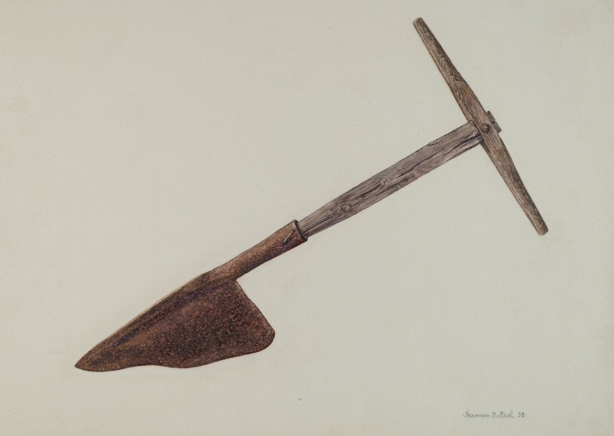 Hay Knife by Herman O. Stroh (American, active c. 1935), 16X12"(A3)Poster Print