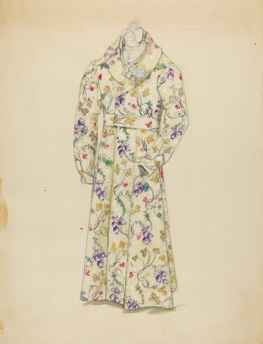 Dressing Gown by Sylvia De Zon (American, active c. 1935), 16X12"(A3)Poster Print