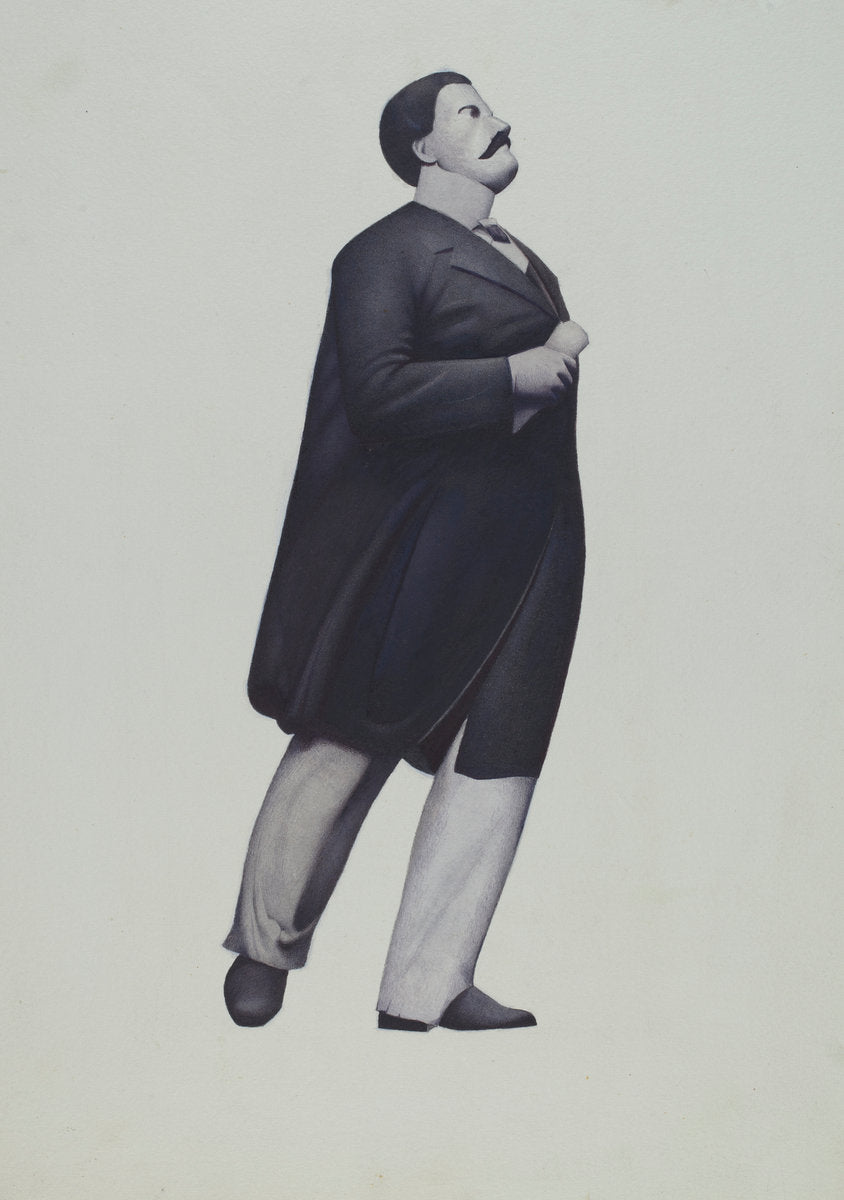 Figurehead: "Samuel Skolfield" by Joseph Goldberg (American, active c. 1935), 16X12"(A3)Poster Print