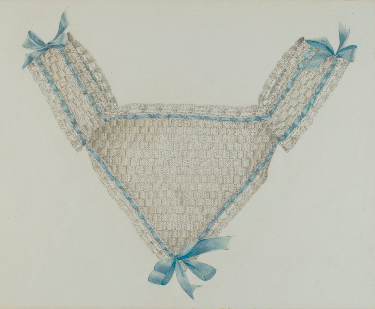 Infant's Bib by Virginia Berge (American, active c. 1935), 16X12"(A3)Poster Print