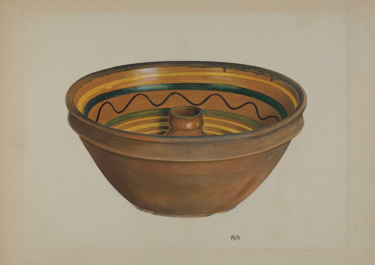 Economite Bowl or Cake Mold by Edward White (American, active c. 1935), 16X12"(A3)Poster Print