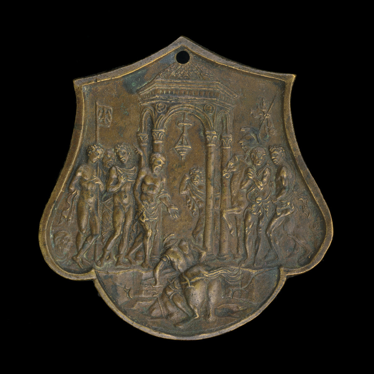 The Death of Marcus Curtius by Master IO.F.F. (Bolognese, active 1468/1484), 16X12"(A3)Poster Print