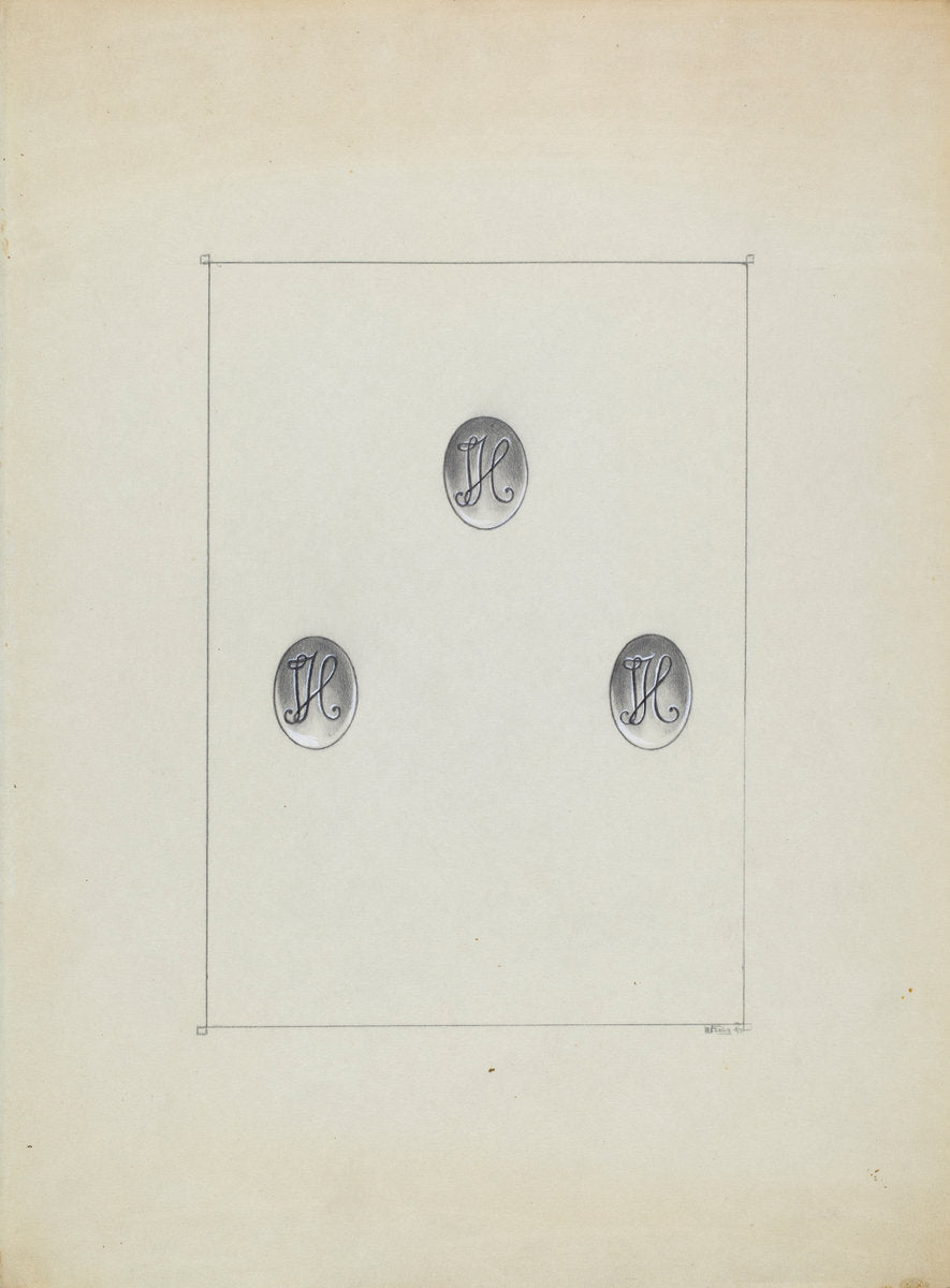 Buttons by Michael Fenga (American, active c. 1935), 16X12"(A3)Poster Print