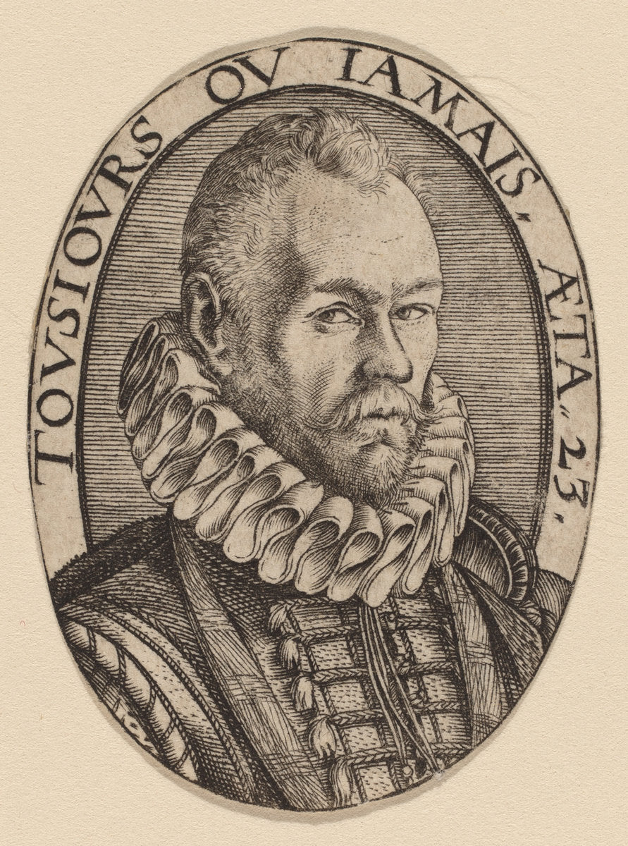 Arnoud van Beresteyn by Hendrik Goltzius (Dutch, 1558 - 1617), 16X12"(A3)Poster Print