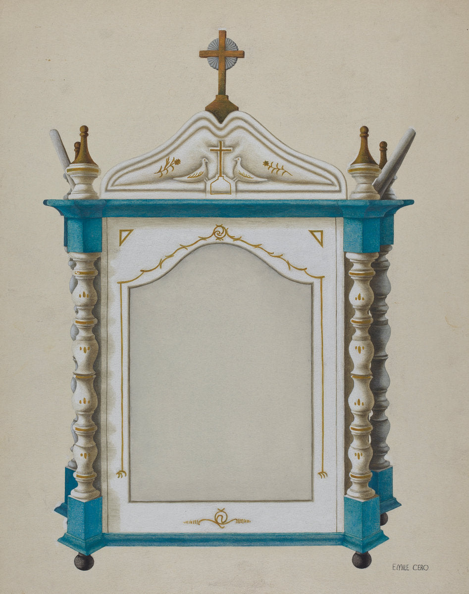 Shrine by Emile Cero (American, active c. 1935), 16X12"(A3)Poster Print