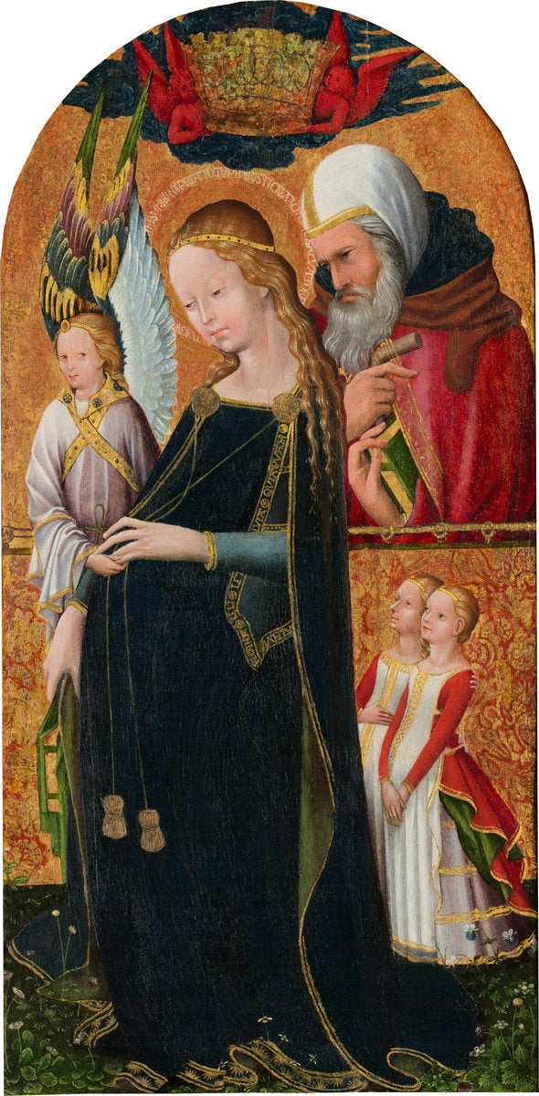 c. 1425/1450 by French 15th Century (The Expectant Madonna with Saint Joseph), 16X12"(A3)Poster Print