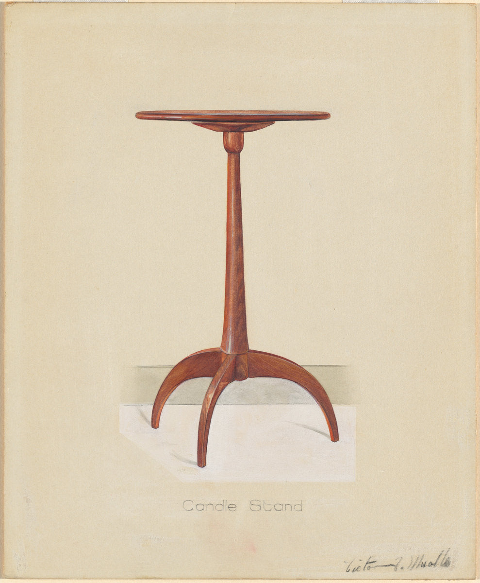 Shaker Table by Victor F. Muollo (American, active c. 1935), 16X12"(A3)Poster Print
