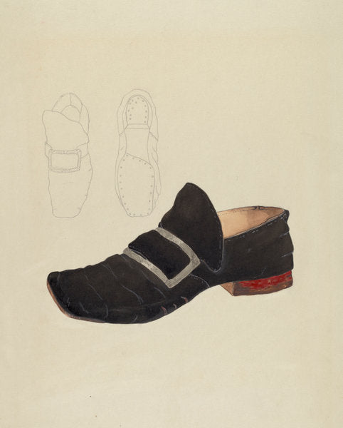 Man's Shoe by Gladys Cook (American, active c. 1935), 16X12"(A3)Poster Print
