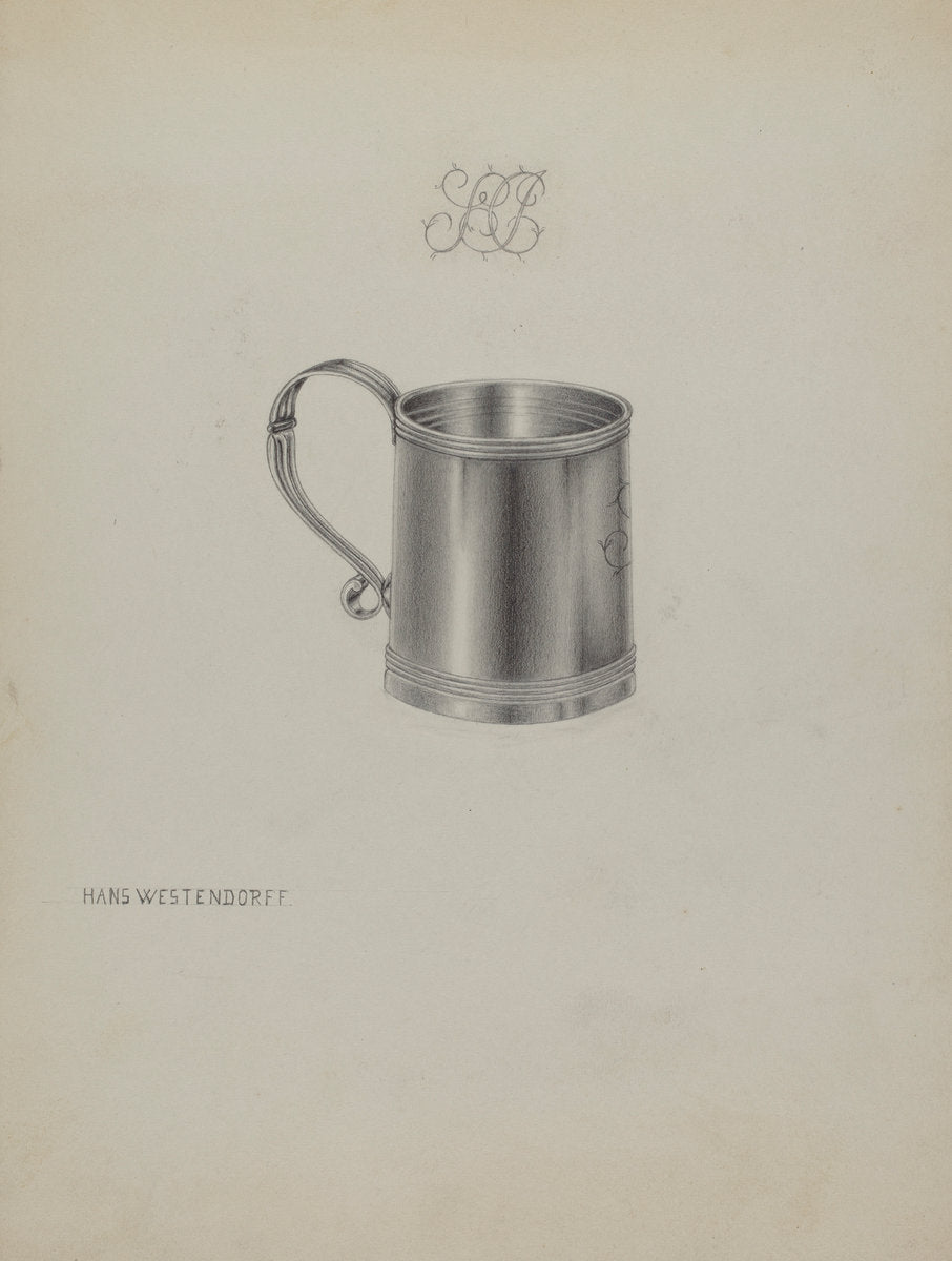 Silver Mug by Hans Westendorff (American, active c. 1935), 16X12"(A3)Poster Print