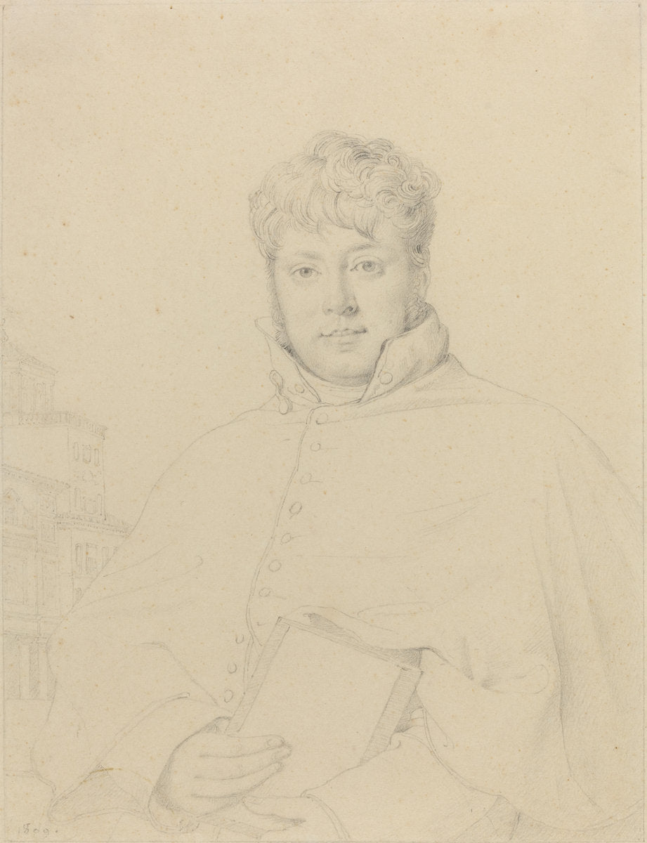 Auguste-Jean-Marie Guénepin by Jean-Auguste-Dominique Ingres (French, 1780 - 1867), 16X12"(A3)Poster Print
