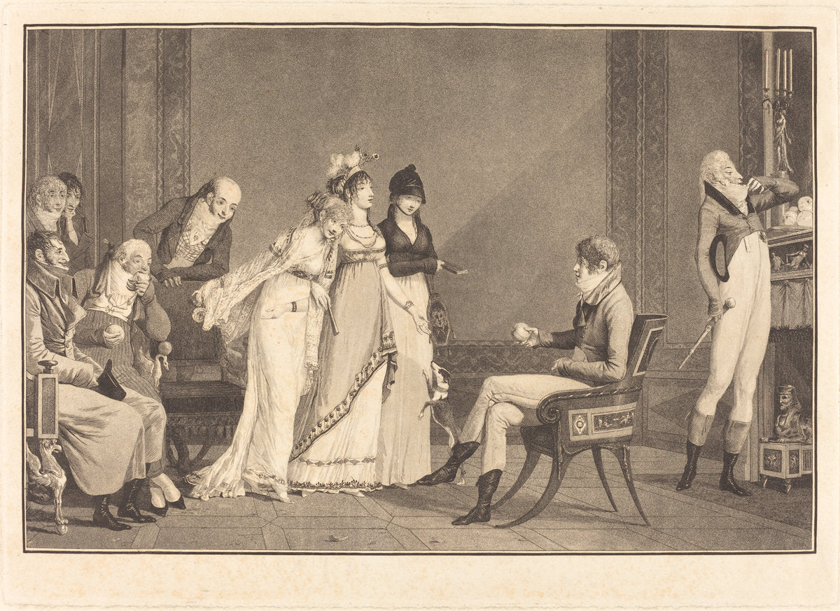 L'Orange, ou le moderne Jugement de Paris by Philibert-Louis Debucourt (French, 1755 - 1832), 16X12"(A3)Poster Print