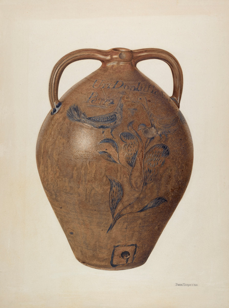 Jug (for Wine, Cider, or Vinegar) by John Tarantino (American, active c. 1935), 16X12"(A3)Poster Print