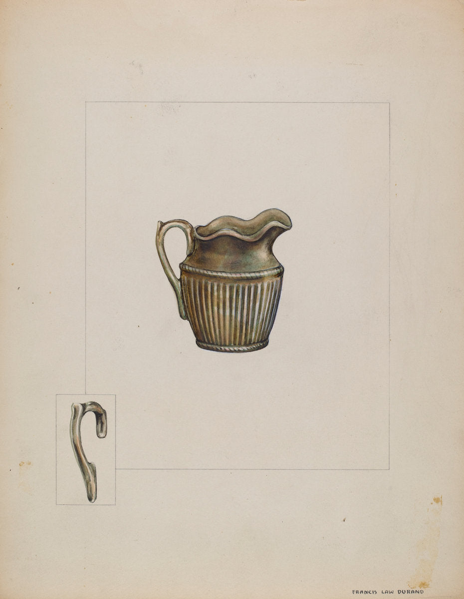Pitcher by Francis Law Durand (American, active c. 1935), 16X12"(A3)Poster Print
