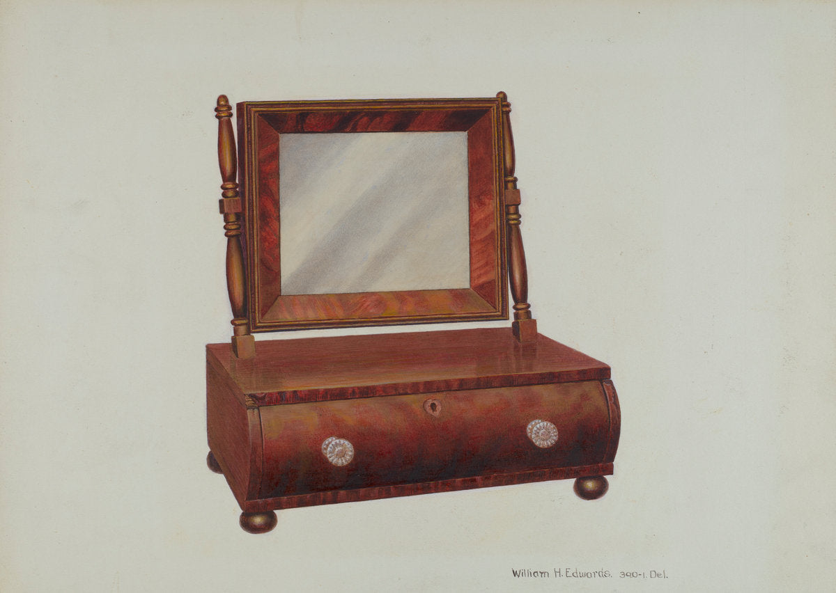 Shaving Stand by William H. Edwards (American, active c. 1935), 16X12"(A3)Poster Print