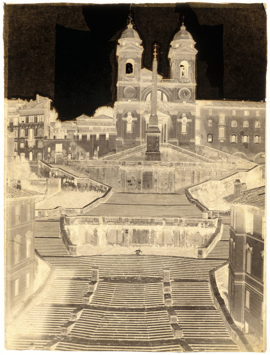 Spanish Steps, Rome by Gustave de Beaucorps (French, 1825 - 1906), 16X12"(A3)Poster Print