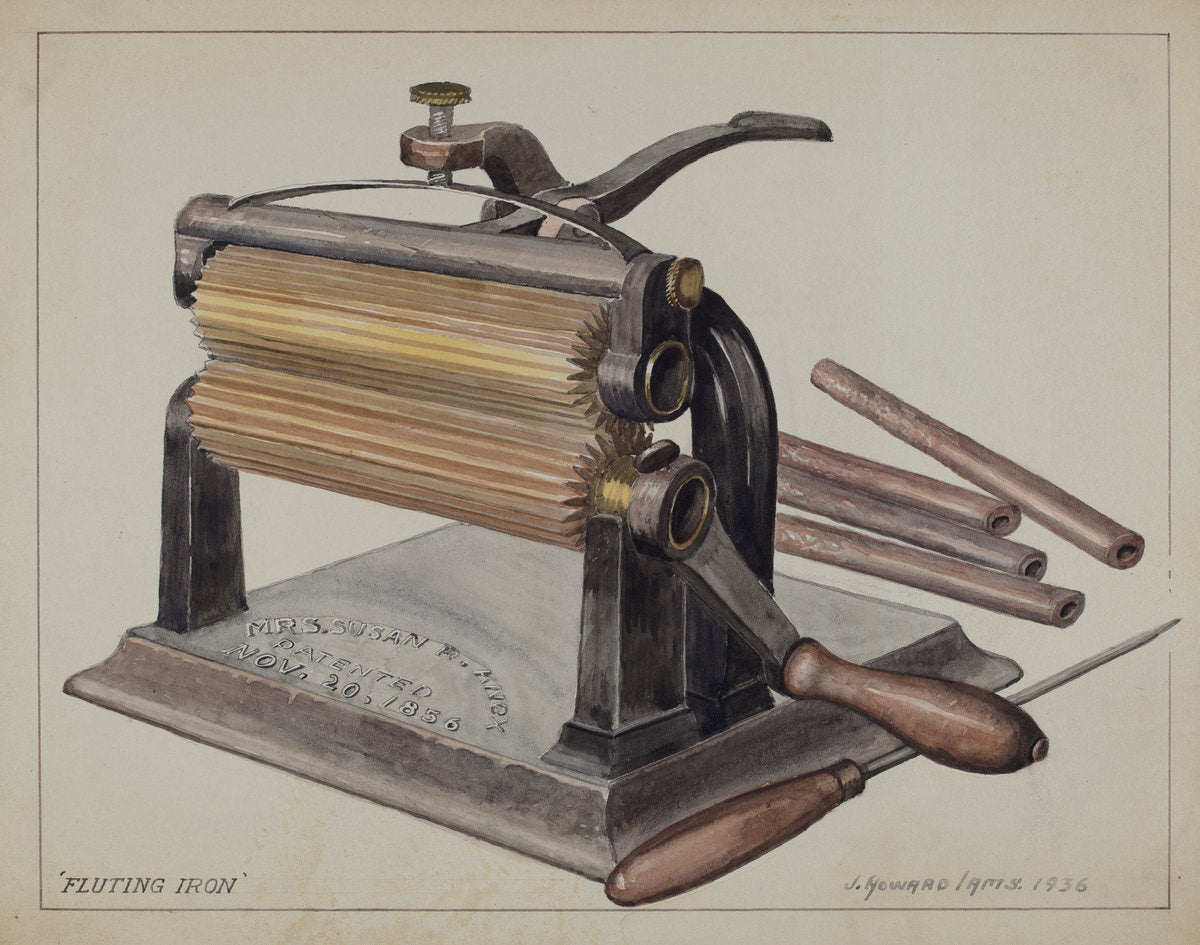 Fluting Iron by J. Howard Iams (American, active c. 1935), 16X12"(A3)Poster Print