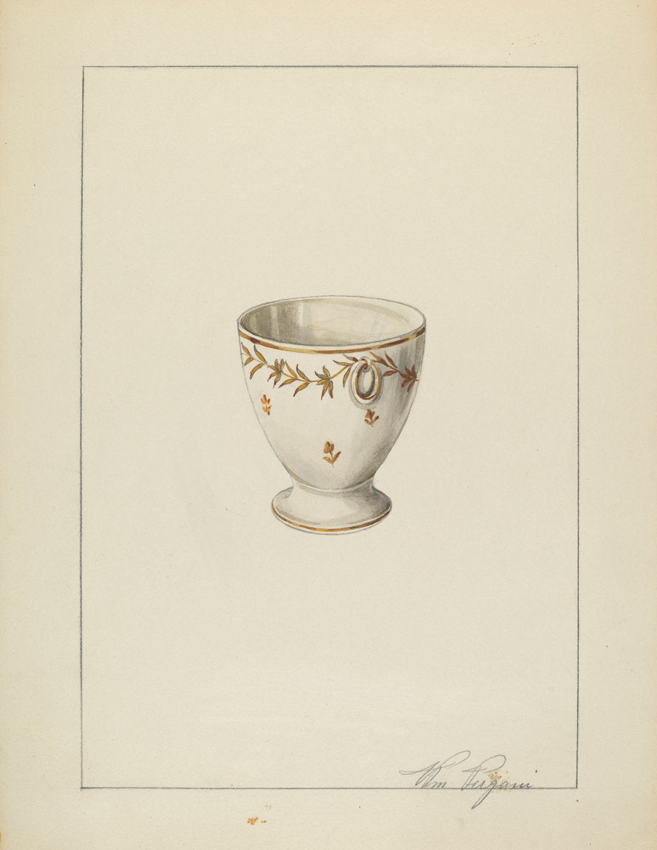 Egg Cup by William Vergani (American, active c. 1935), 16X12"(A3)Poster Print