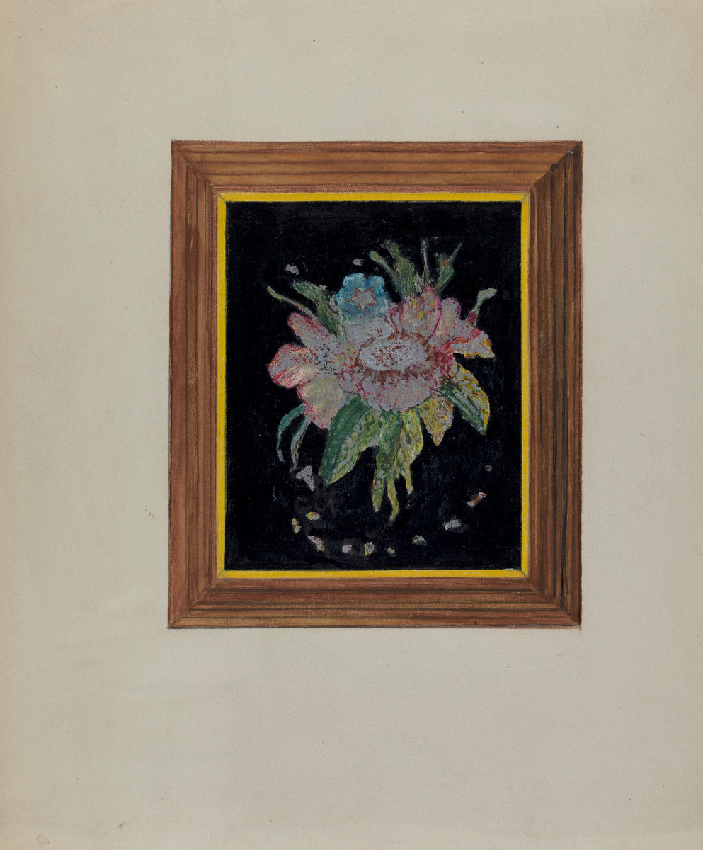 Tin Foil Flower (Painting) by Florence Stevenson (American, active c. 1935), 16X12"(A3)Poster Print