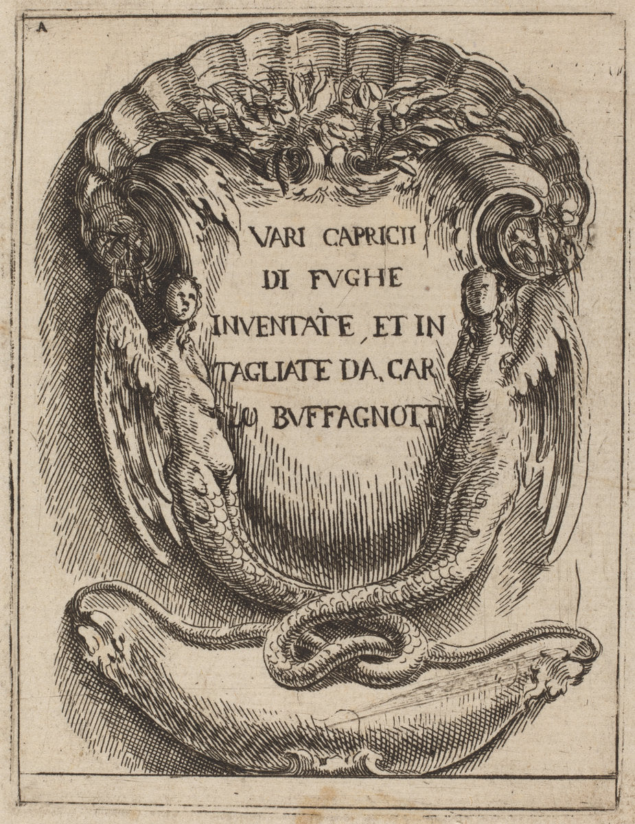 Frontispiece by Carlo Antonio Buffagnotti (Italian, c. 1660 - after 1710), 16X12"(A3)Poster Print