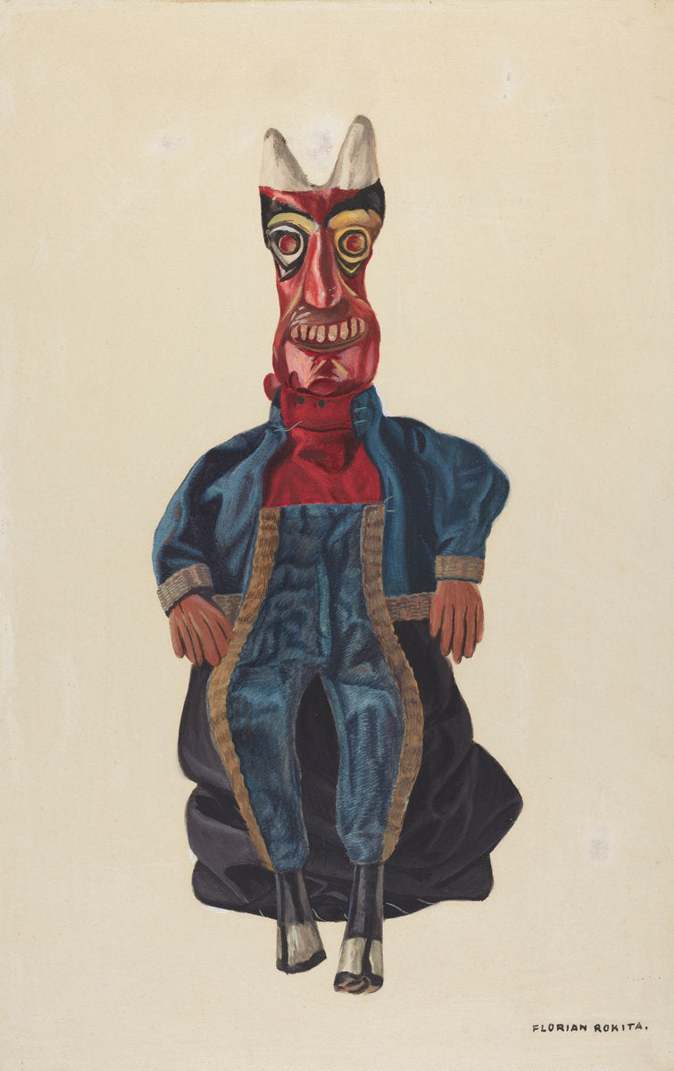 Old Nick, the Devil by Florian Rokita (American, active c. 1935), 16X12"(A3)Poster Print